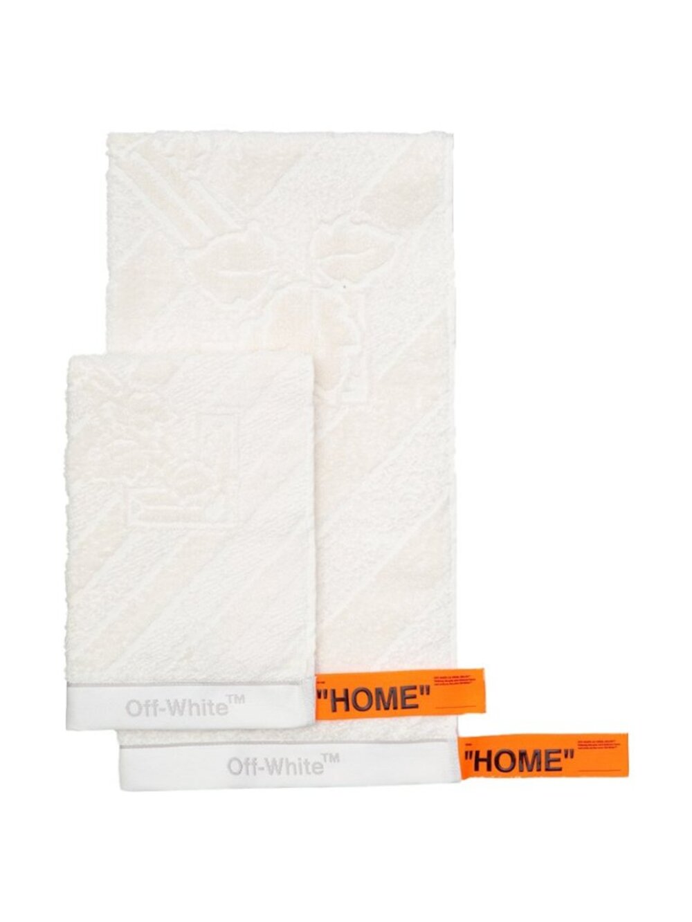 Off-White Towel Set White Ice Grey
